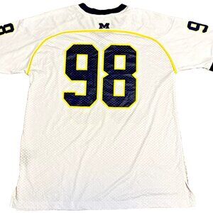 MICHIGAN WOLVERINES #98 Adidas White Jersey Mens size XL